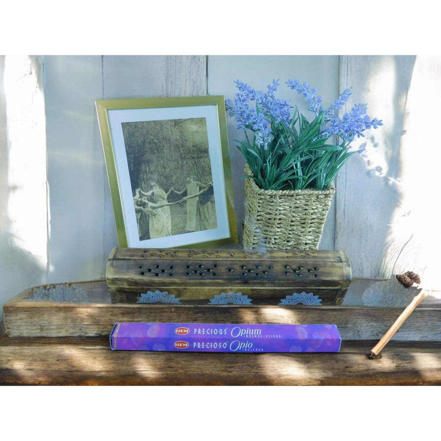 Lot de 20 bâtonnets d'encens HEM Precious Opium Relaxation Méditation et pratiques spirituelles