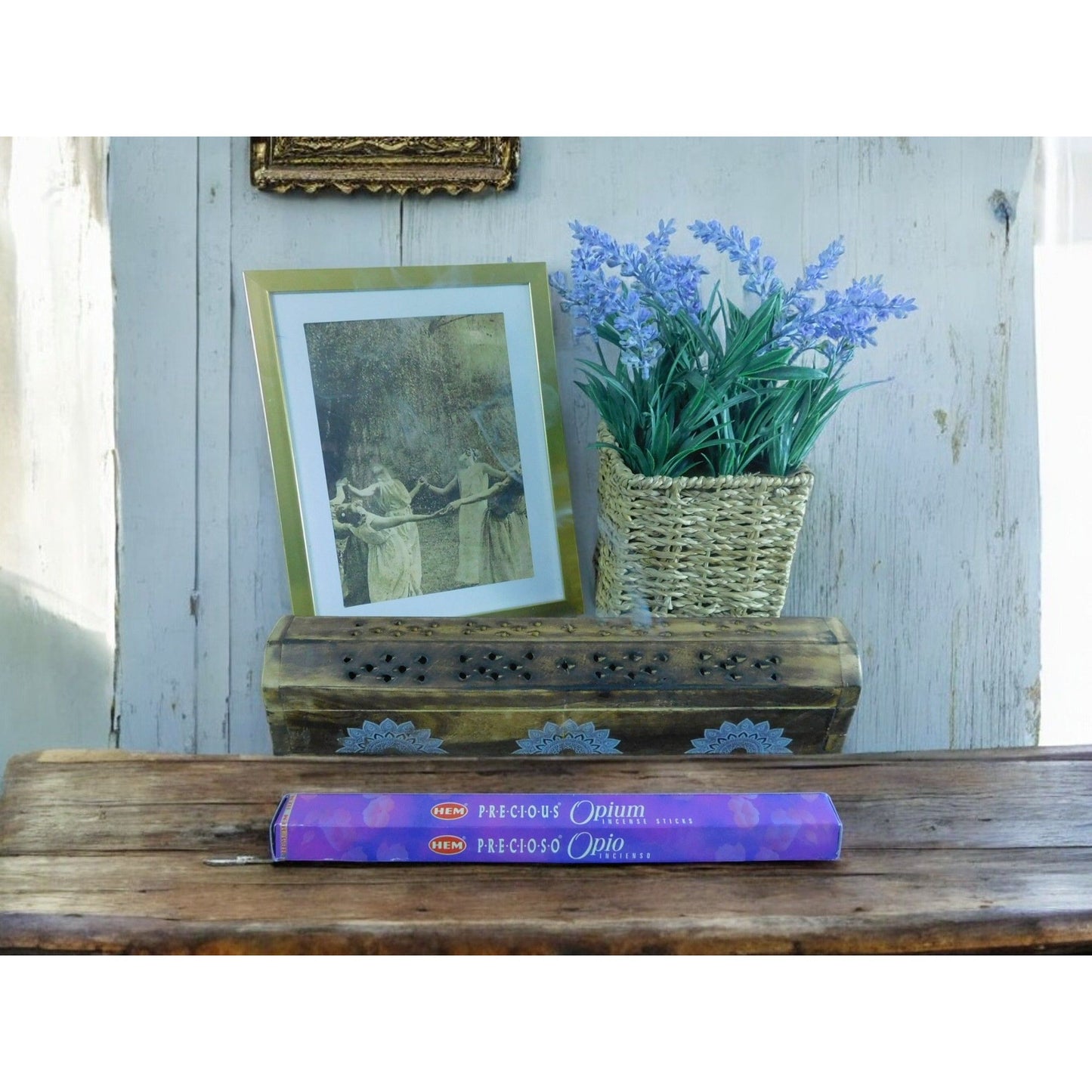 Lot de 20 bâtonnets d'encens HEM Precious Opium Relaxation Méditation et pratiques spirituelles