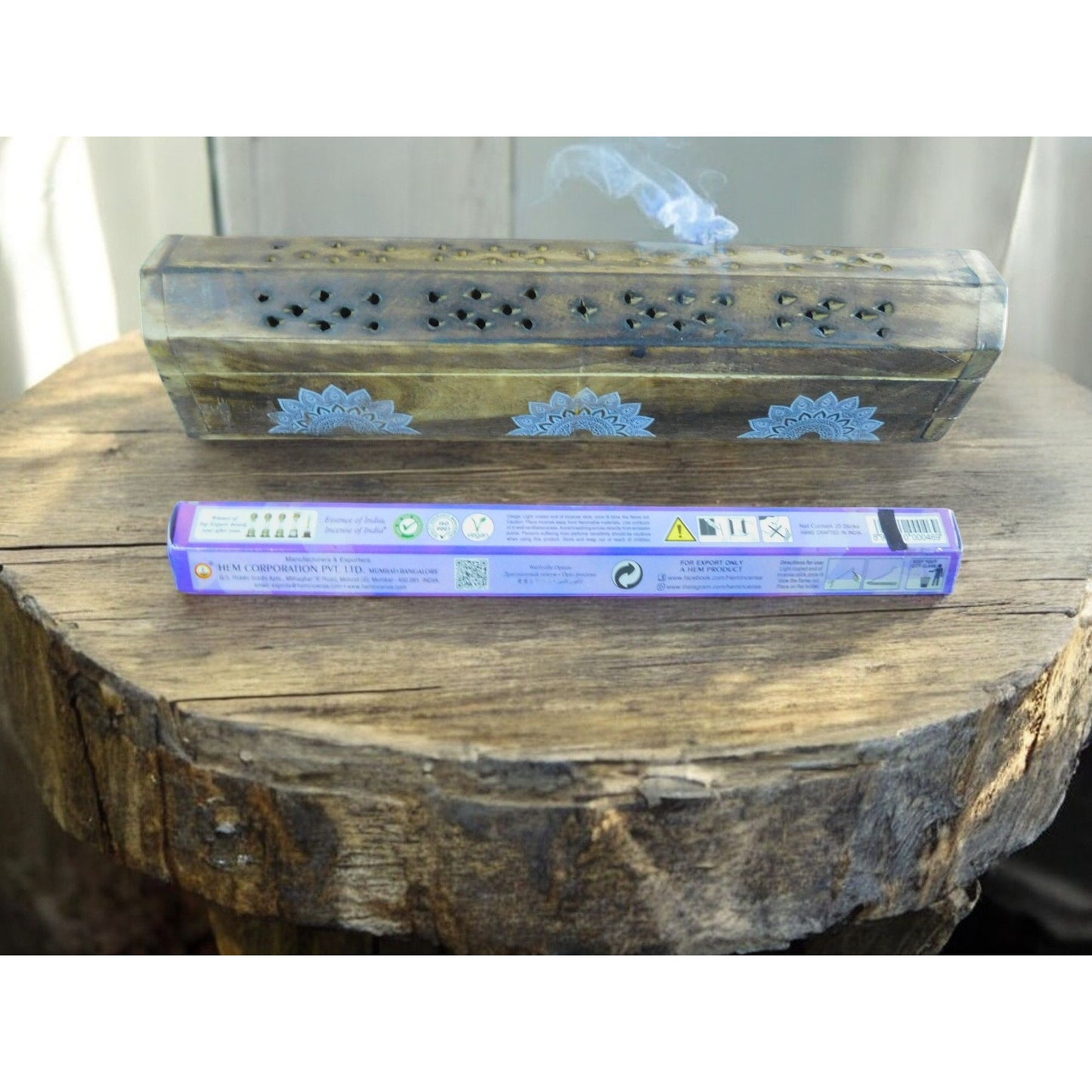 Lot de 20 bâtonnets d'encens HEM Precious Opium Relaxation Méditation et pratiques spirituelles
