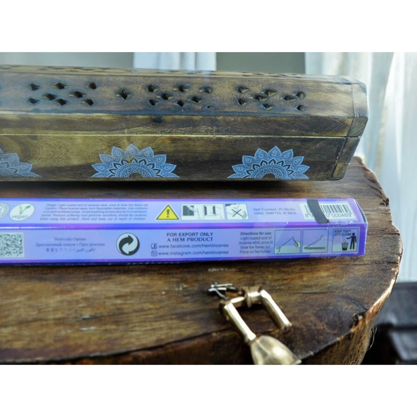 Lot de 20 bâtonnets d'encens HEM Precious Opium Relaxation Méditation et pratiques spirituelles
