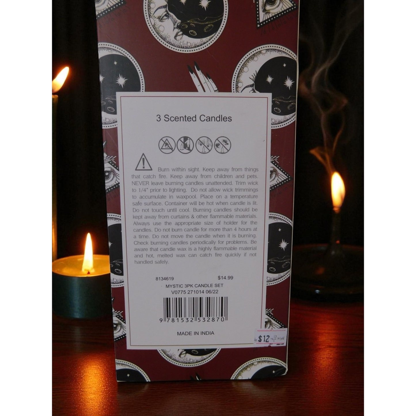 I Am The Universe Candle Set Travel Tin Pomegranate Noir Scented Decor Gift New