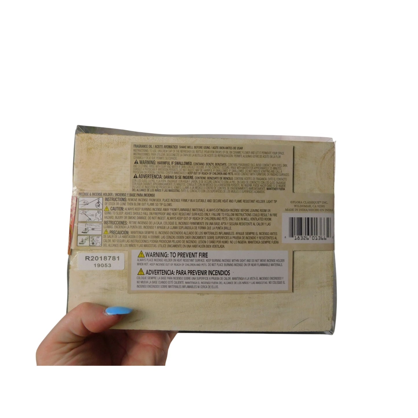 Rose Incense Gift Box – Carved Wood Camel Holder – New