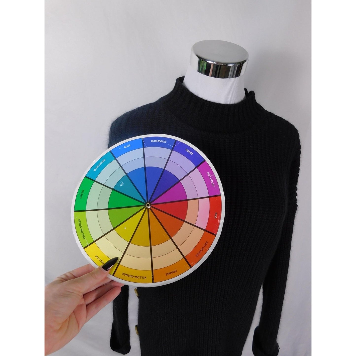 Full Circle Trends Black Knit Sweater 1X Gothic Witchcore