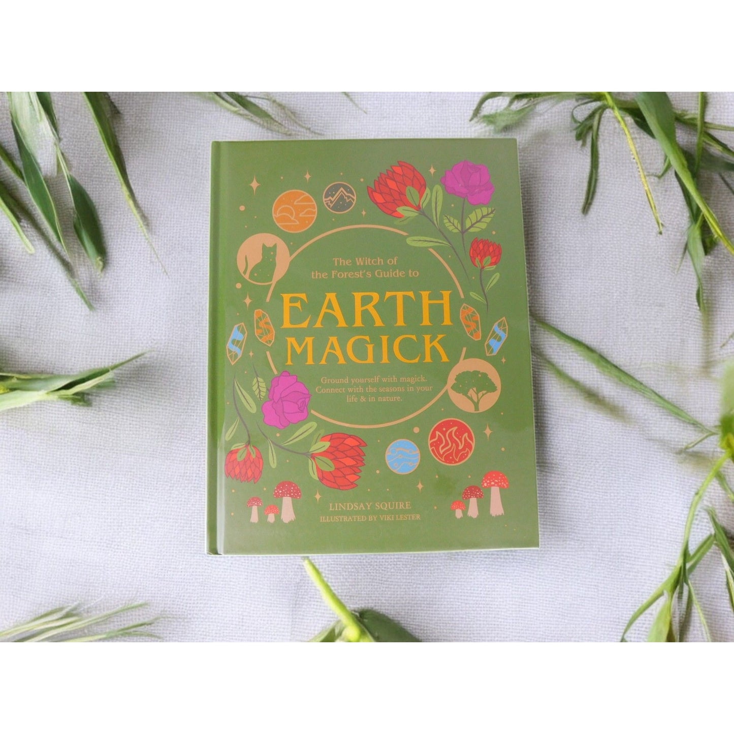 Earth Magick by Lindsay Squire New Hardcover Witchcraft Nature Rituals