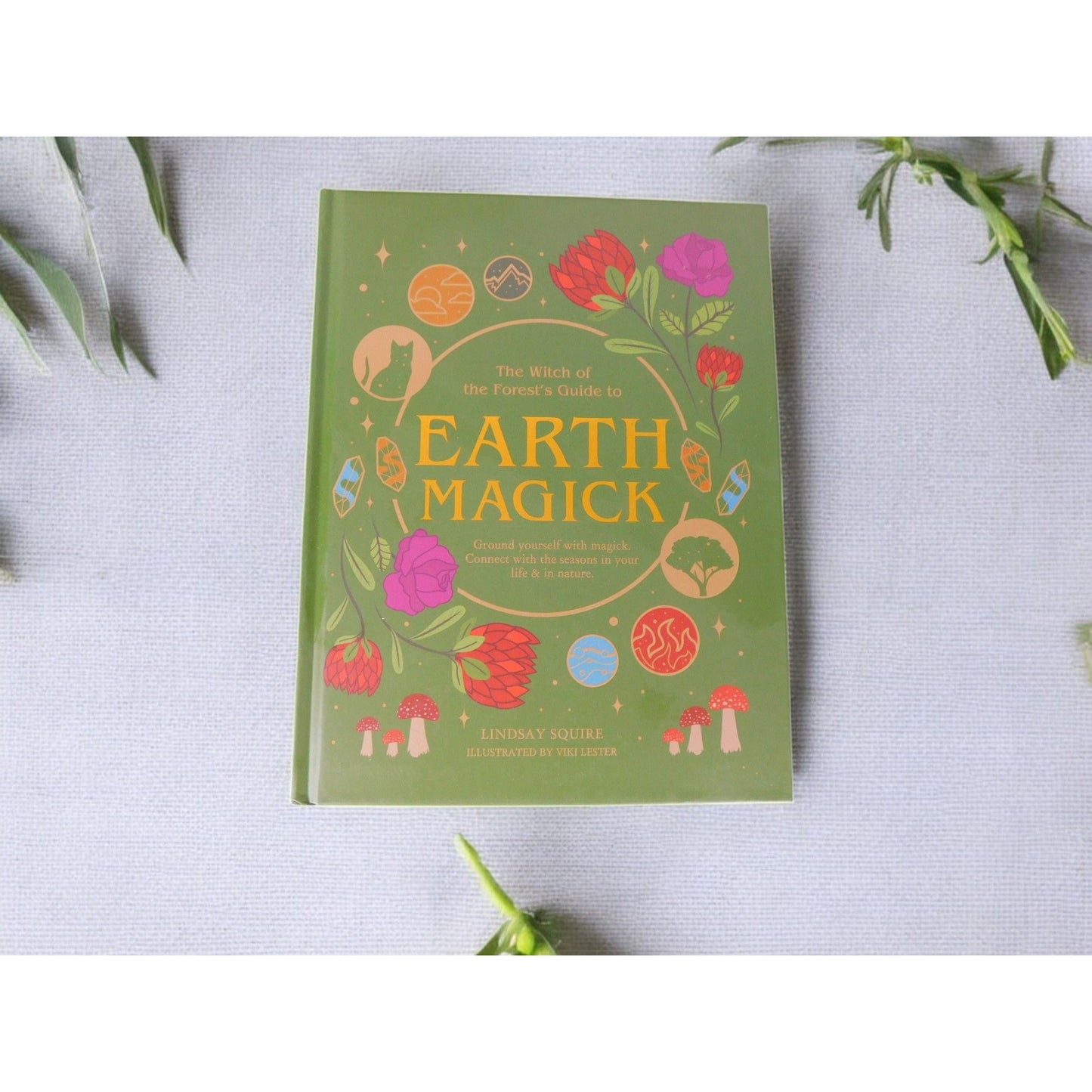 Earth Magick by Lindsay Squire New Hardcover Witchcraft Nature Rituals