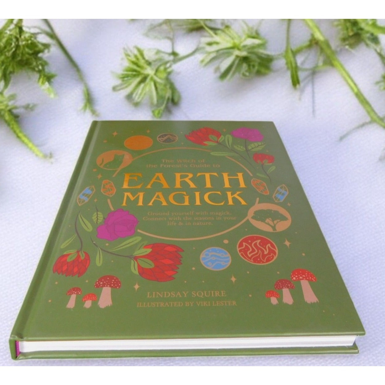 Earth Magick by Lindsay Squire New Hardcover Witchcraft Nature Rituals