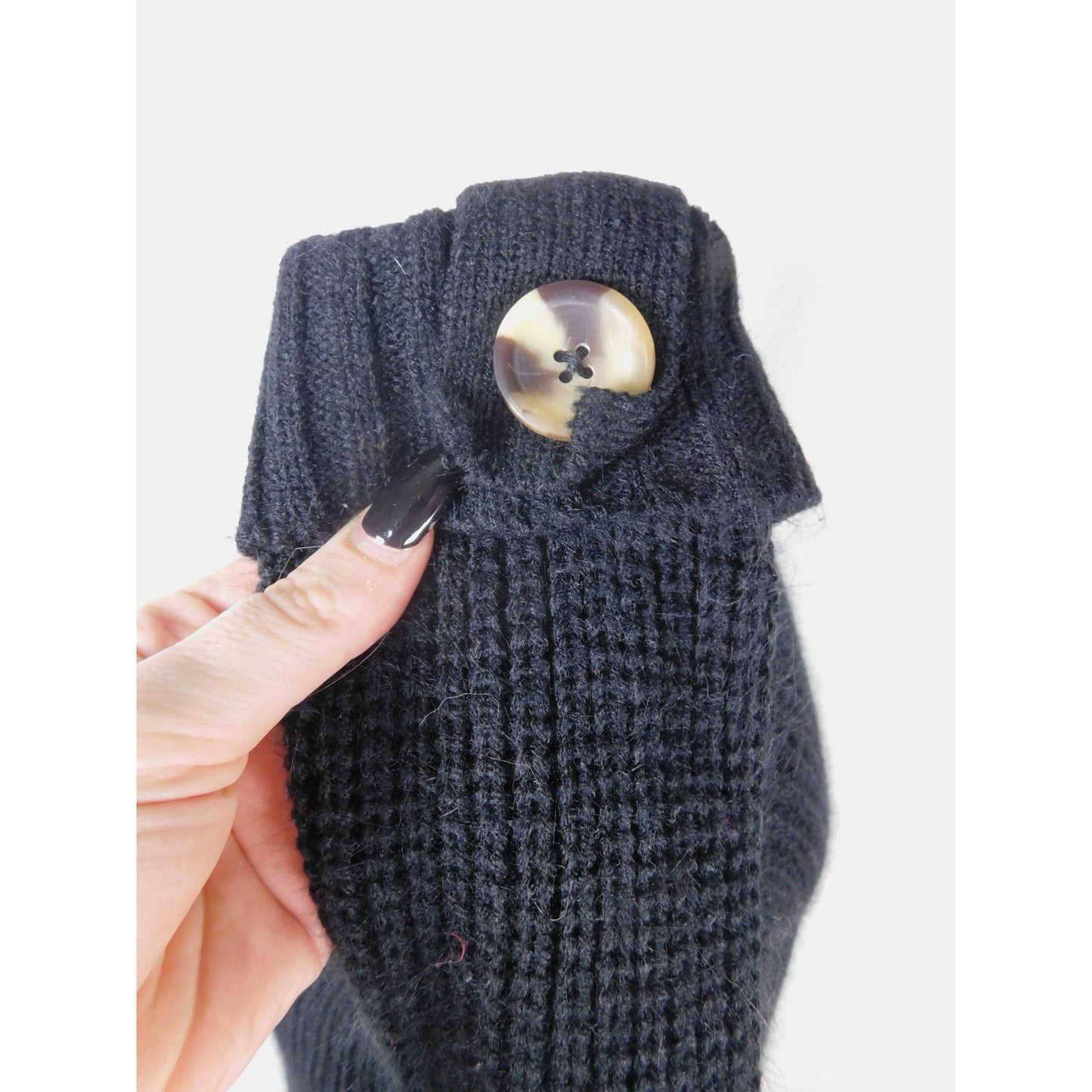Full Circle Trends Black Knit Sweater 1X Gothic Witchcore