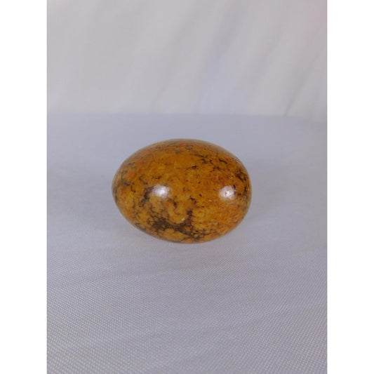 Mariam Jasper Stone Egg 0.55oz Polished Calligraphy Stone Fossil Altar Decor