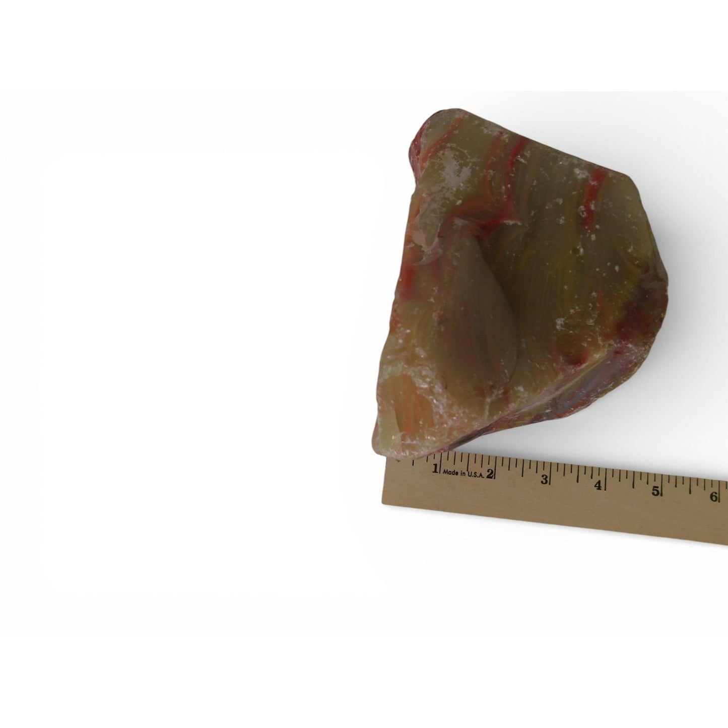 Large Raw Banded Agate Chunk Polished Freeform Display Stone