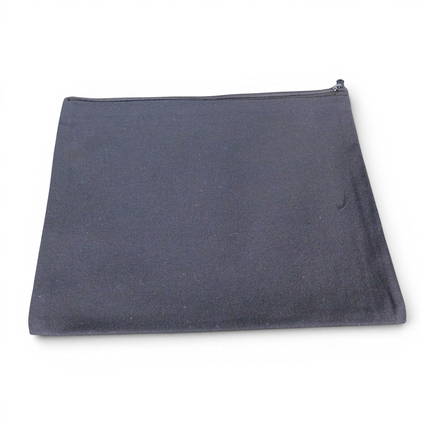 The Witches' Quest black canvas zipper pouch featuring a mystical chiromancy art design for storing small essentials.
