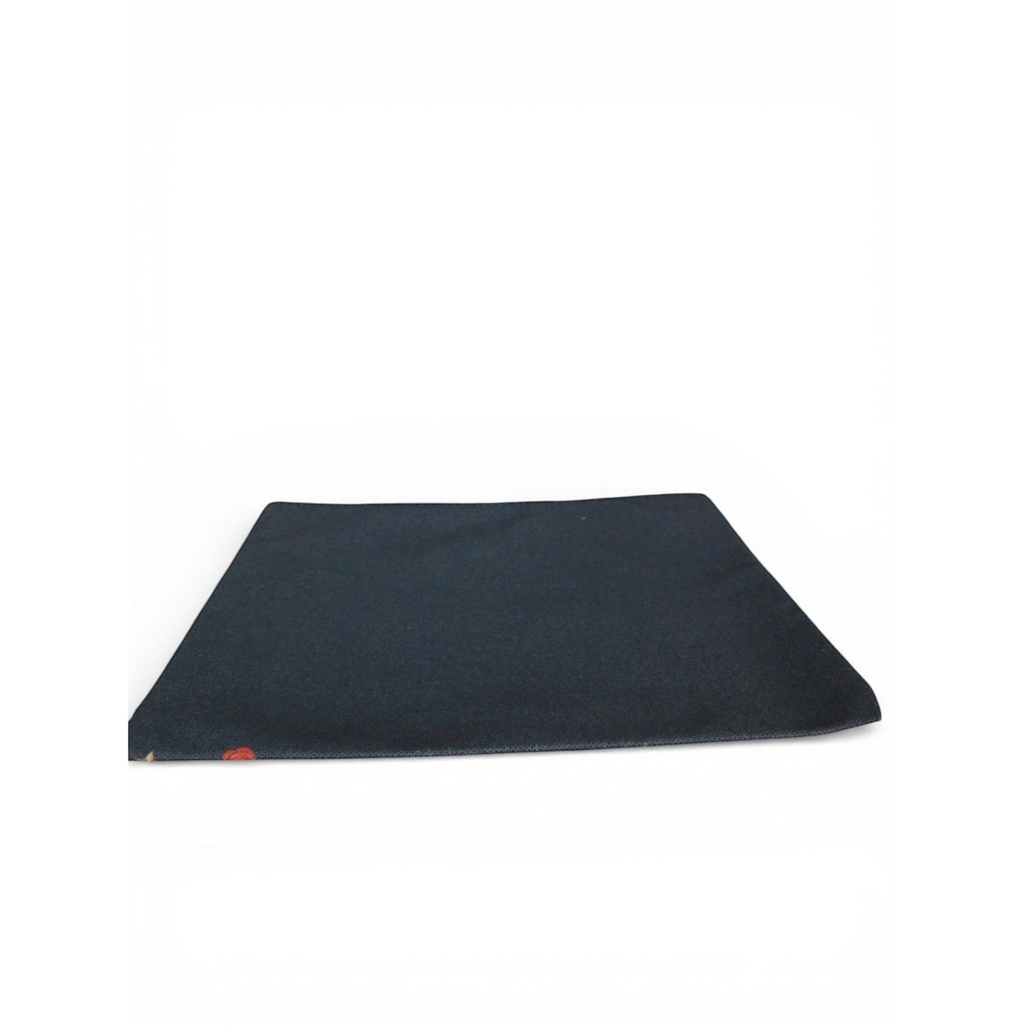 The Witches' Quest black fabric travel pouch showing the plain solid back panel of the mystical moth design bag.