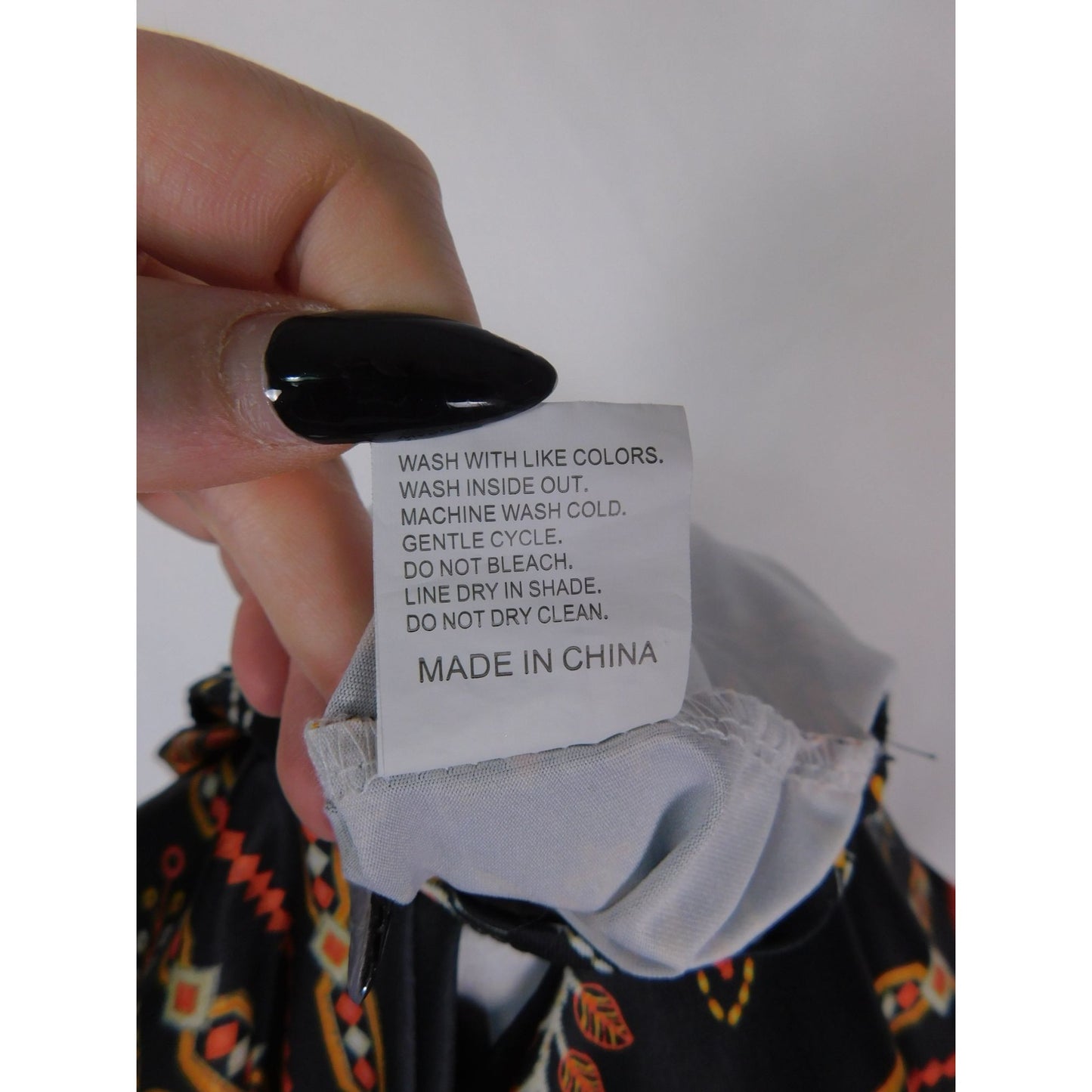 Baroque Boho Witch Paisley Print Long Sleeve Dress XL