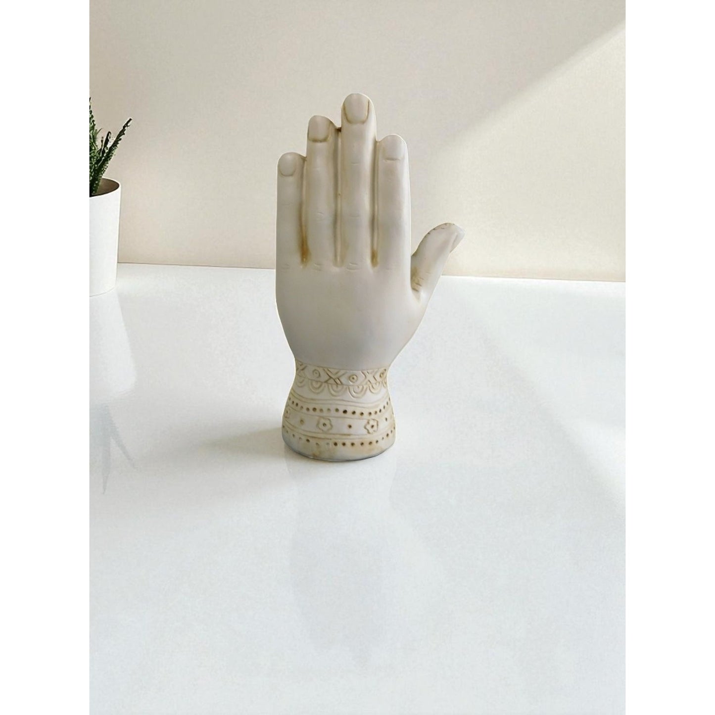Mystical Witchy Palmistry Hand Statue Palm Reading Boho Psychic Decor 5"