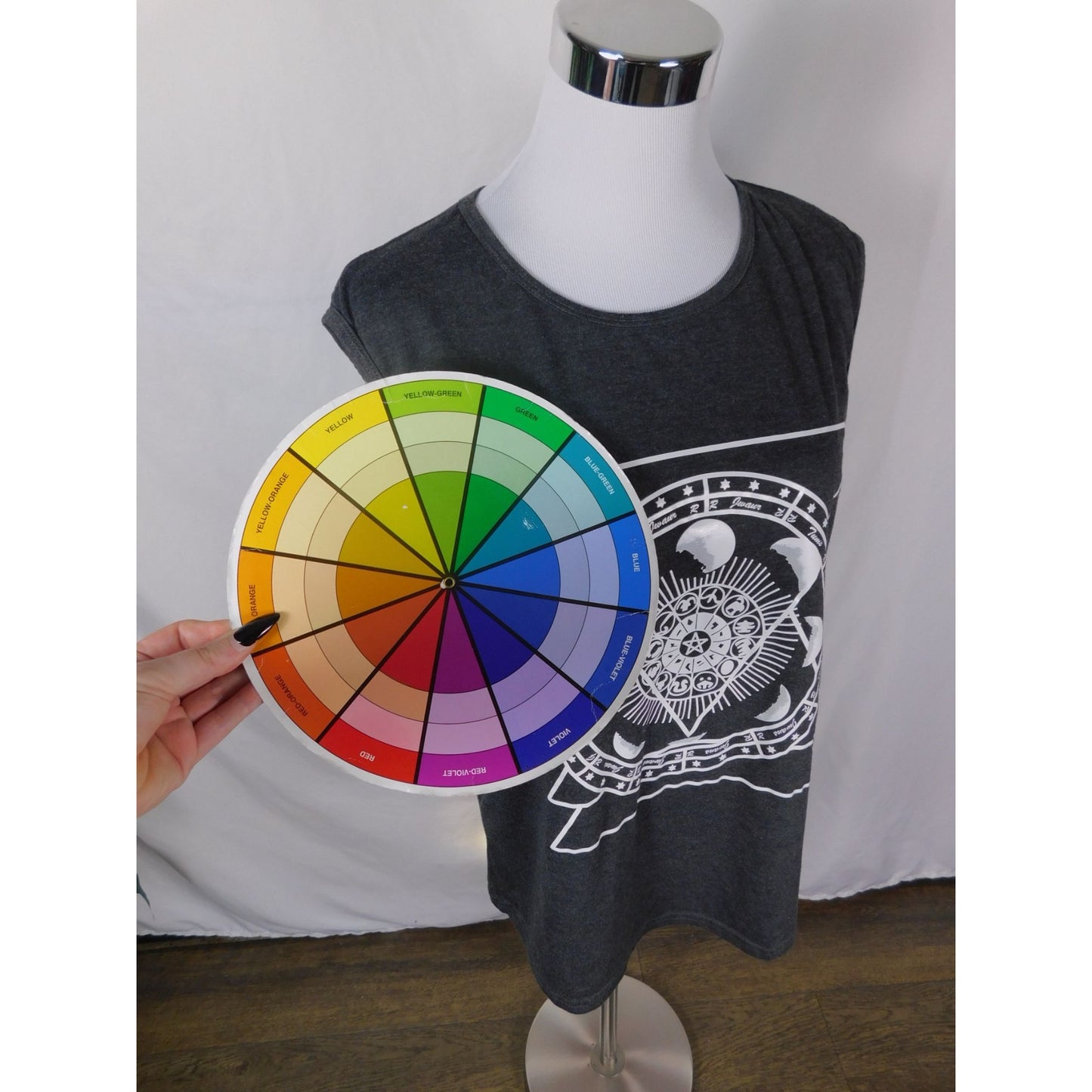 Celestial Mandala Sleeveless Tank Top Unisex Witchcore Dark Moon Phases
