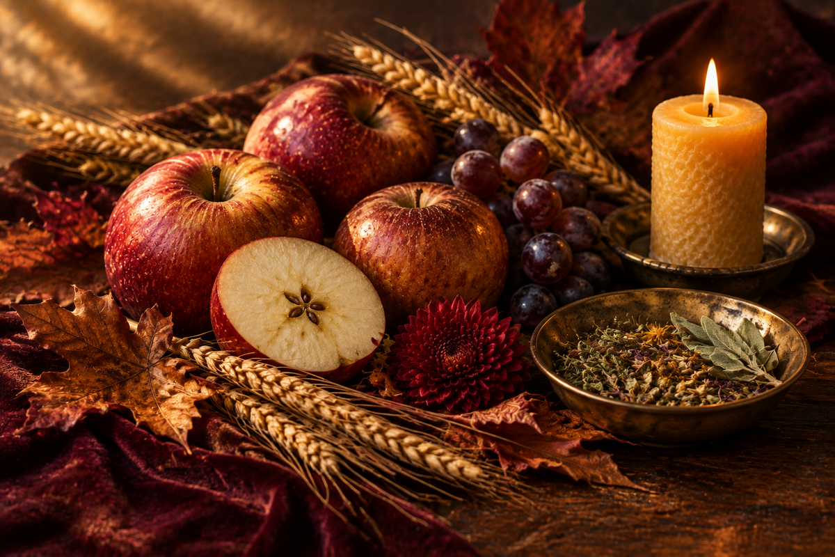 Richer Mabon harvest altar image