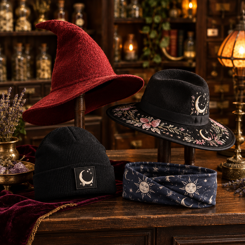 Traditional witch-store Hats & Headwear concept