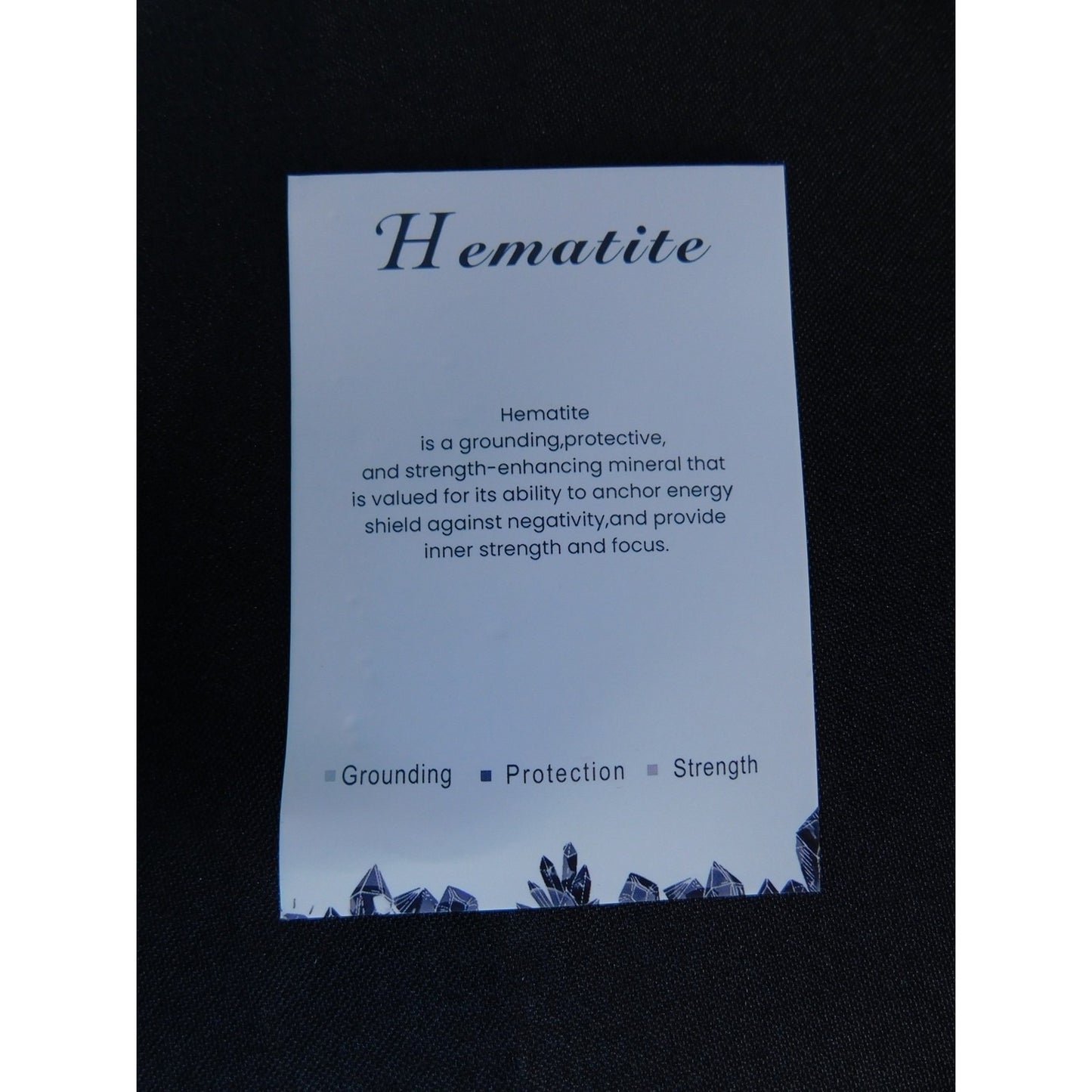 Hematite Stretch Bracelet Unisex Grounding Protection Strength Crystal Jewelry