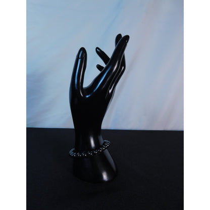 Hematite Stretch Bracelet Unisex Grounding Protection Strength Crystal Jewelry