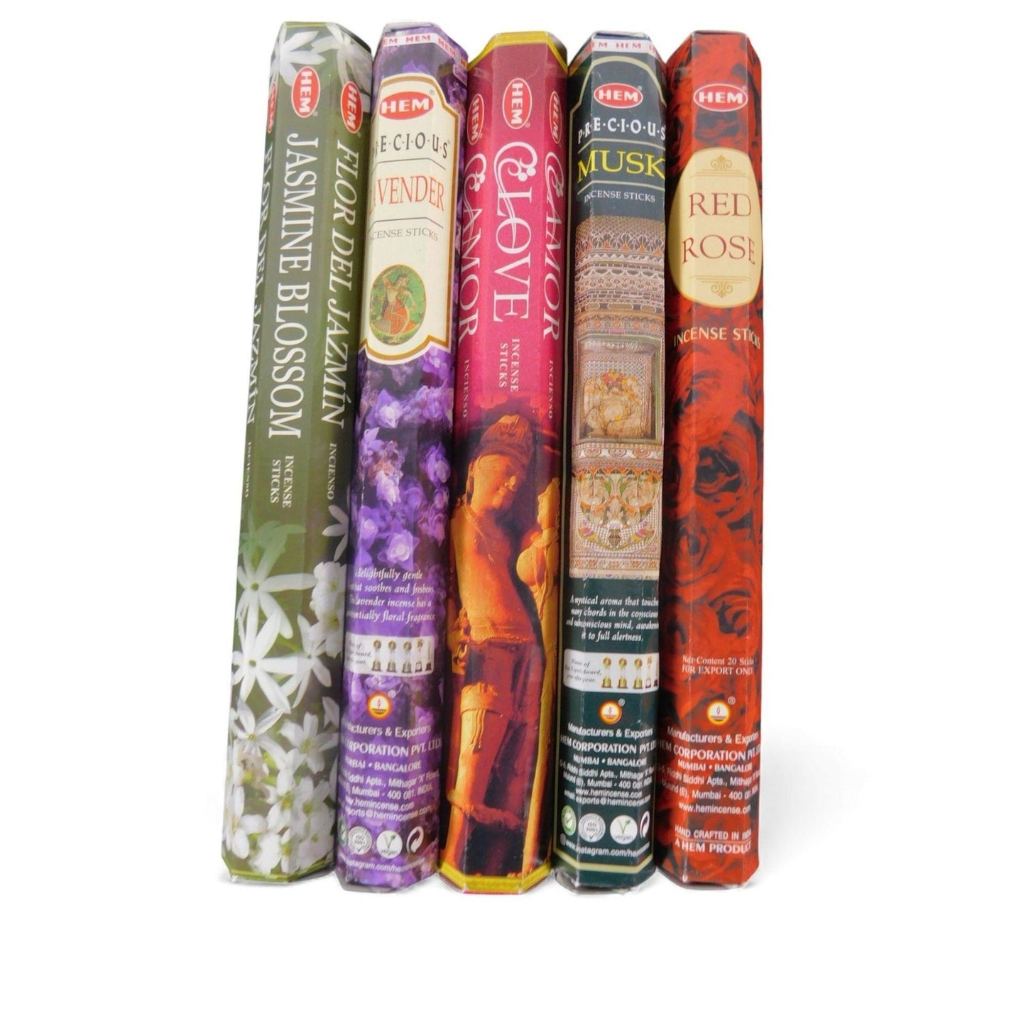 Hem Love & Attraction Spell Incense Sticks Pack 5 Scents Witchy Altar Decor