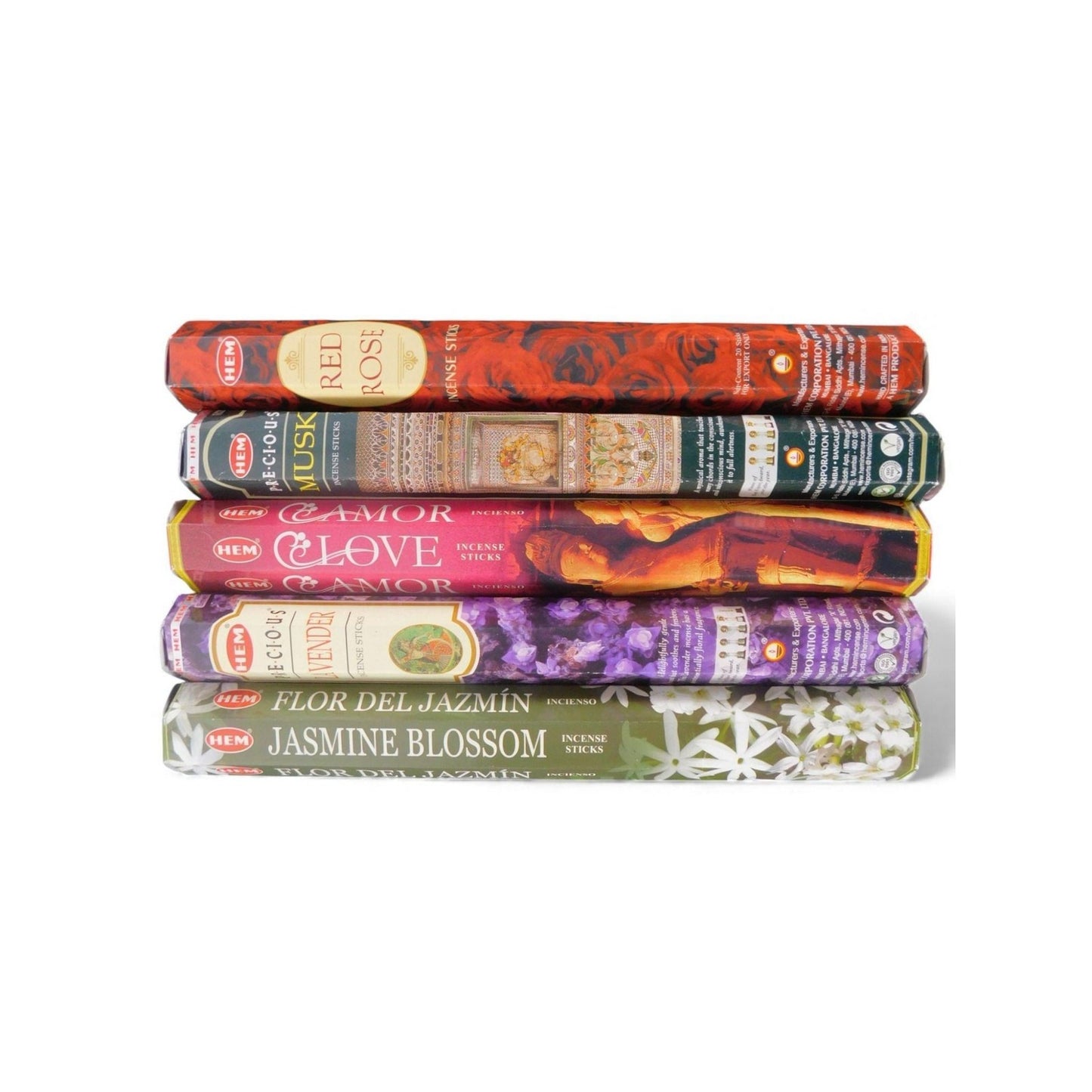 Hem Love & Attraction Spell Incense Sticks Pack 5 Scents Witchy Altar Decor