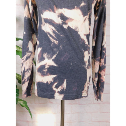 Witches Be Crazy Bleach Tie Dye Long Sleeve Shirt XS Witchy
