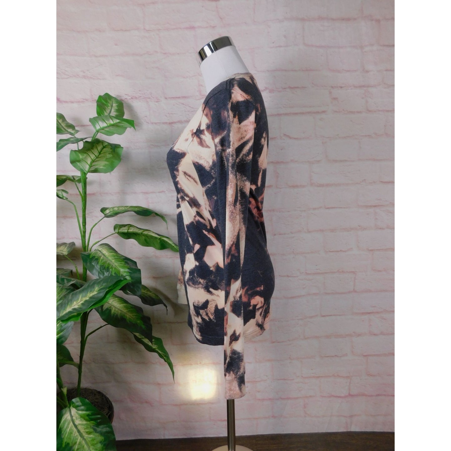 Witches Be Crazy Bleach Tie Dye Long Sleeve Shirt XS Witchy