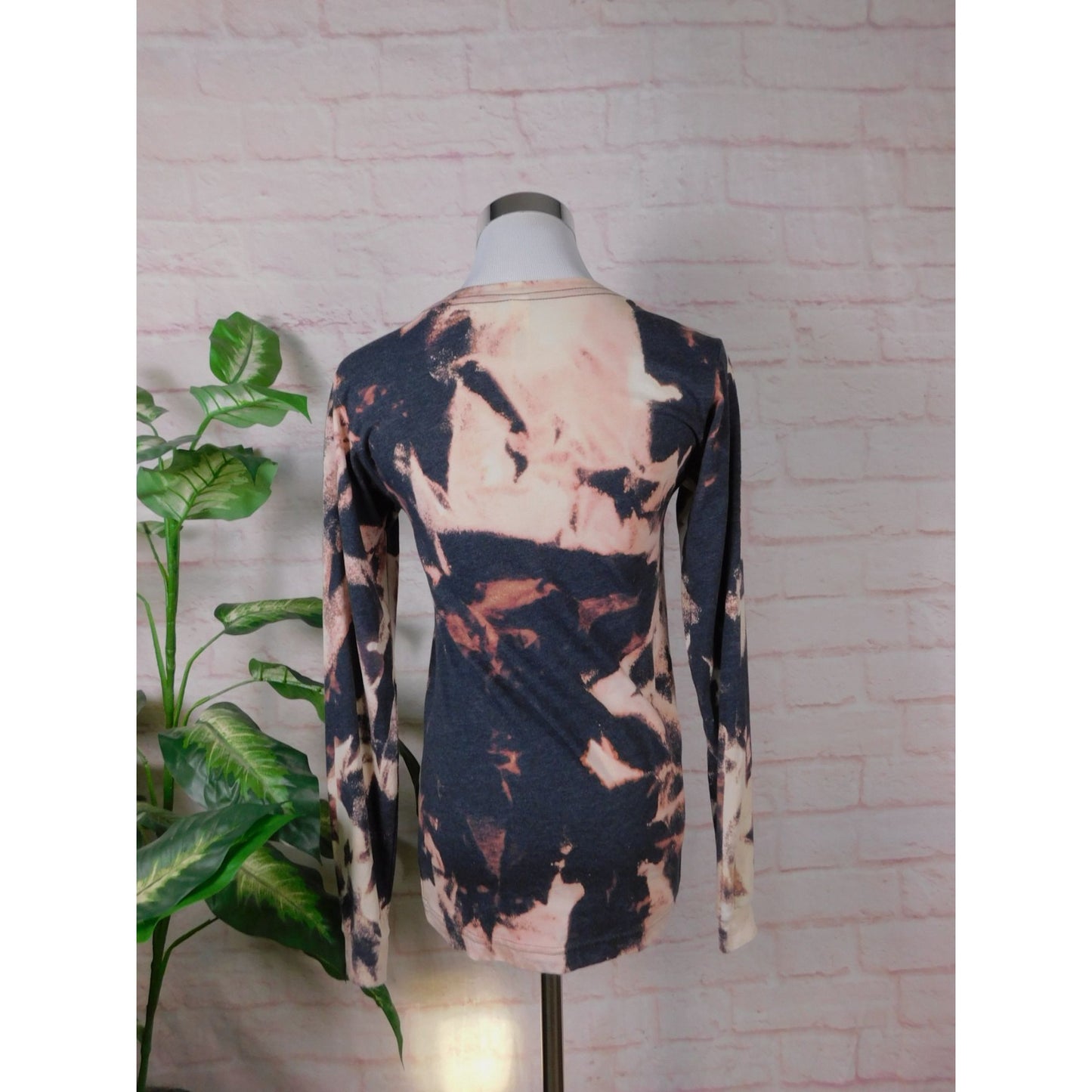 Witches Be Crazy Bleach Tie Dye Long Sleeve Shirt XS Witchy