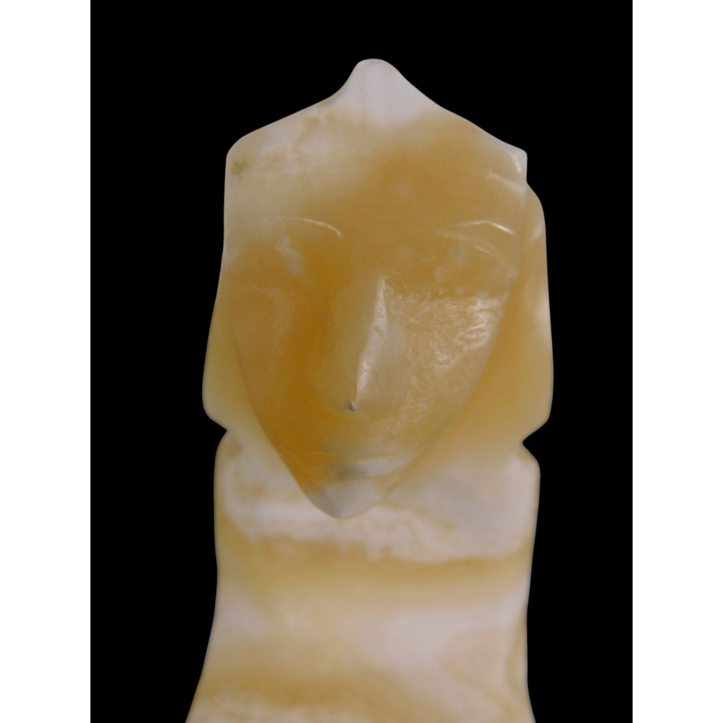 Egyptian Marble Statues Set Sphinx & Nefertiti Bust Altar Decor