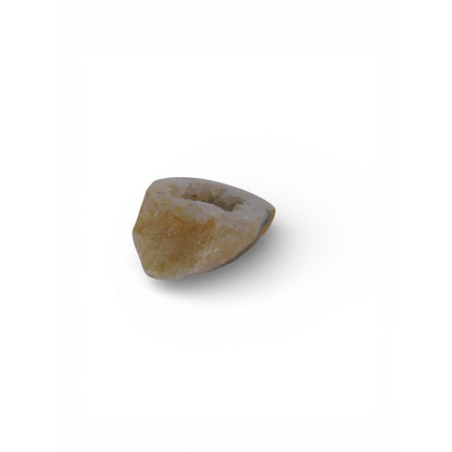 Small Natural White Quartz Geode Druzy Crystal Hollow Nodule Witchy Altar Decor