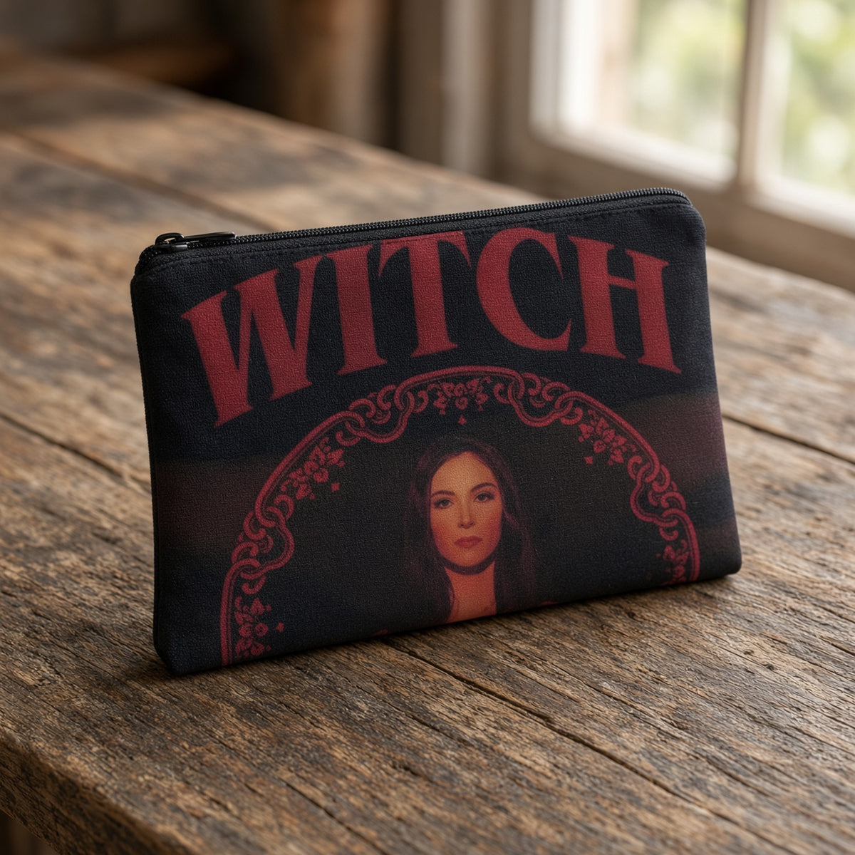 Love Witch Zipper Pouch Small Makeup & Travel Bag