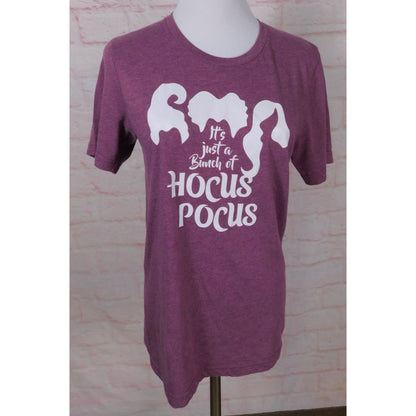 Bella + Canvas Hocus Pocus Tee Sz S Purple Witch Halloween Shirt