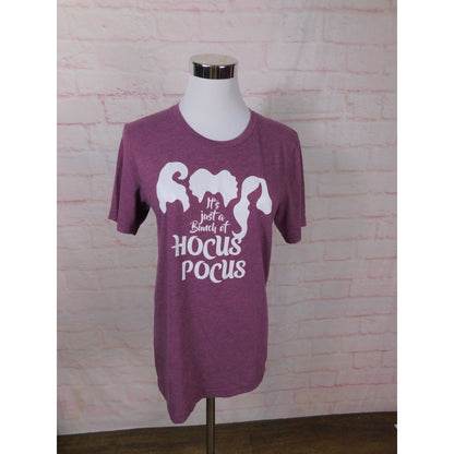 Bella + Canvas Hocus Pocus Tee Sz S Purple Witch Halloween Shirt