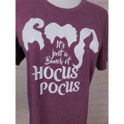 Bella + Canvas Hocus Pocus Tee Sz S Purple Witch Halloween Shirt