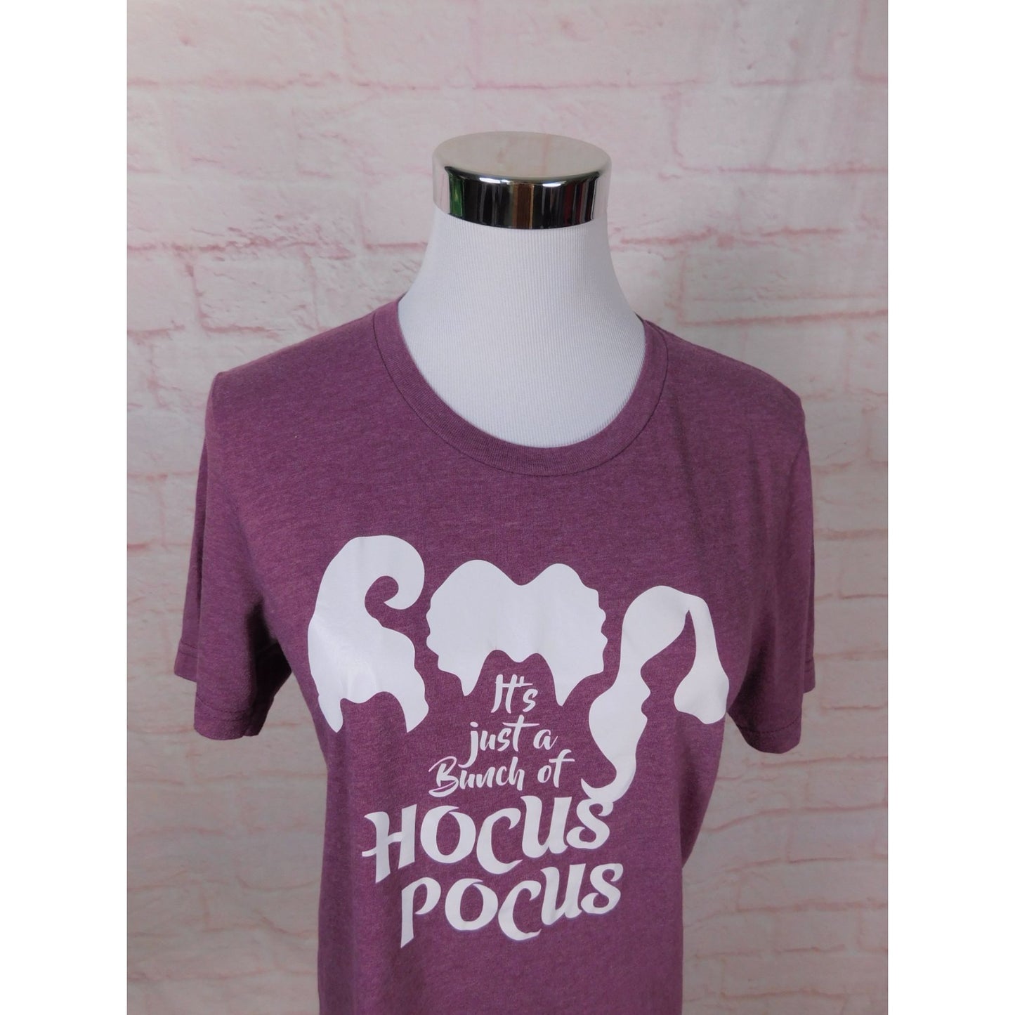 Bella + Canvas Hocus Pocus Tee Sz S Purple Witch Halloween Shirt