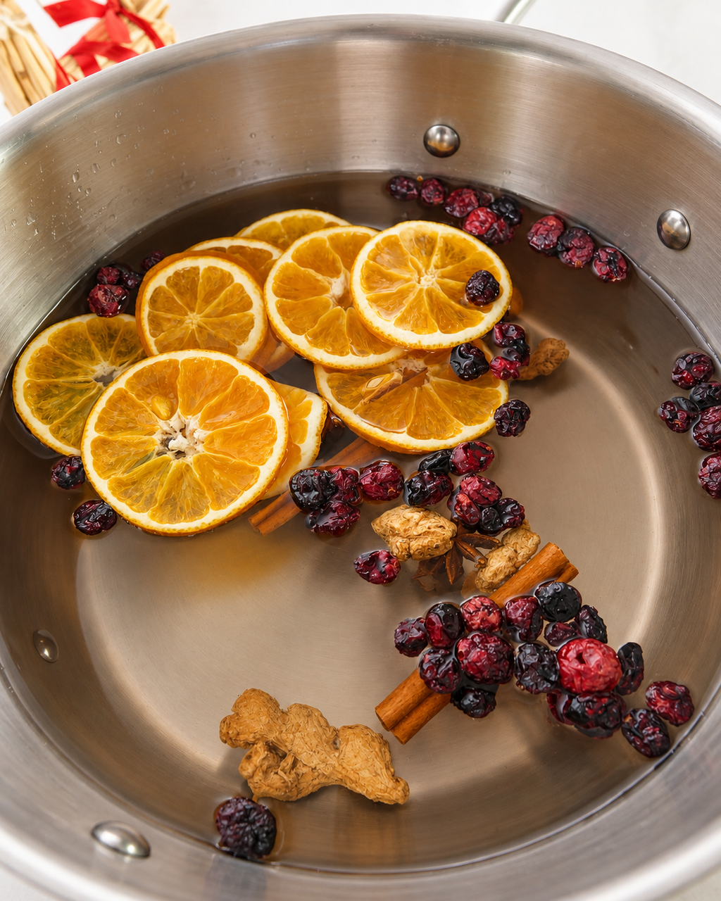 Winter Solstice Simmer Pot Orange, Cranberry, Cinnamon, Ginger & Star Anise
