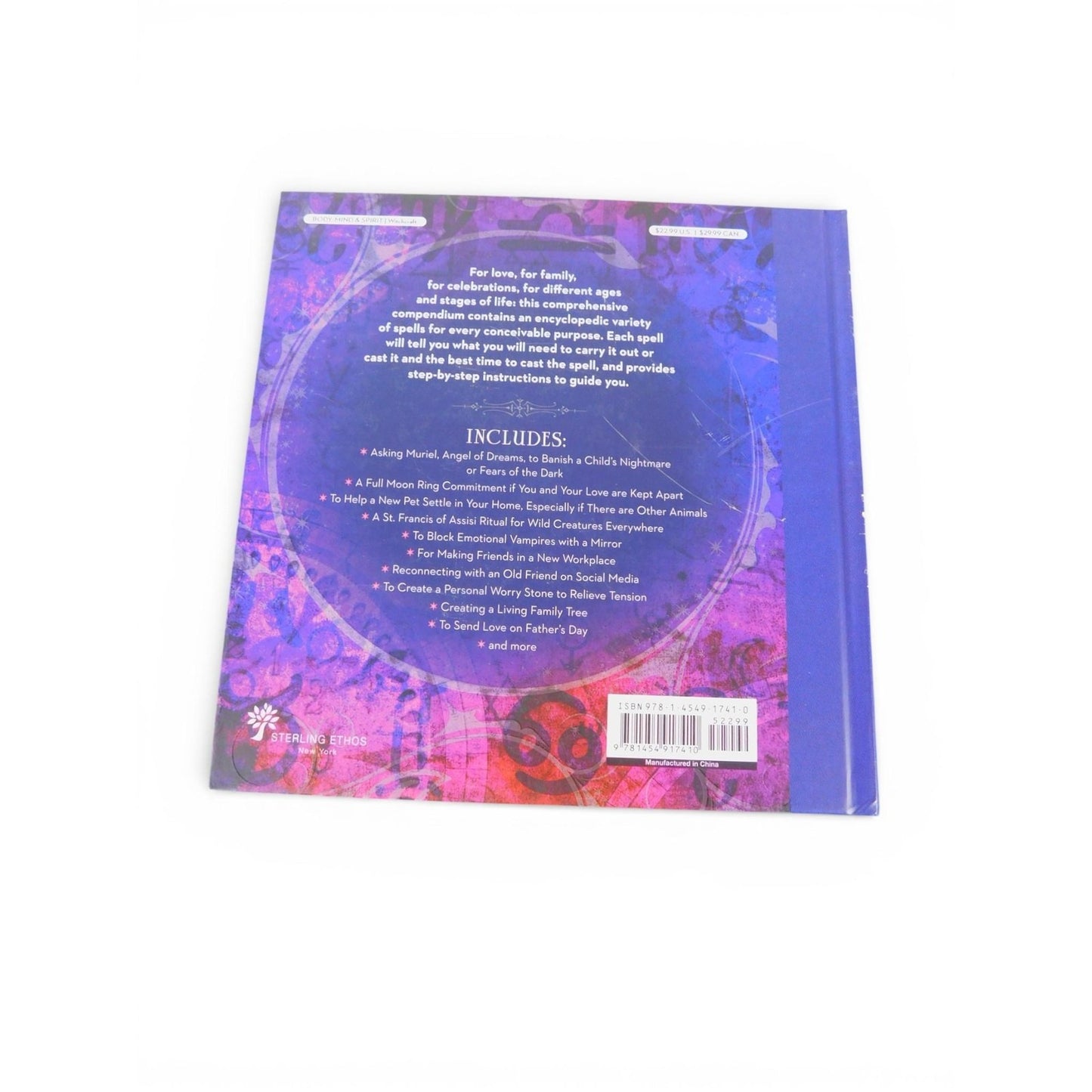 101 Spells Book Cassandra Eason Sterling Ethos Purple HC Magic Witchcraft