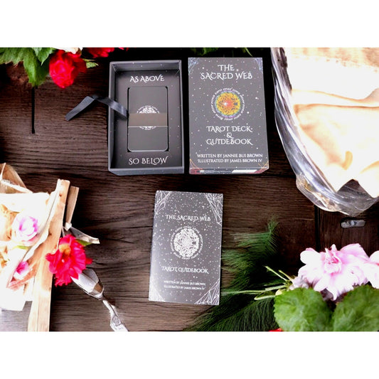 The Sacred Web Tarot by Jannie Bui Brown, Complete Deck and Guidebook NEW