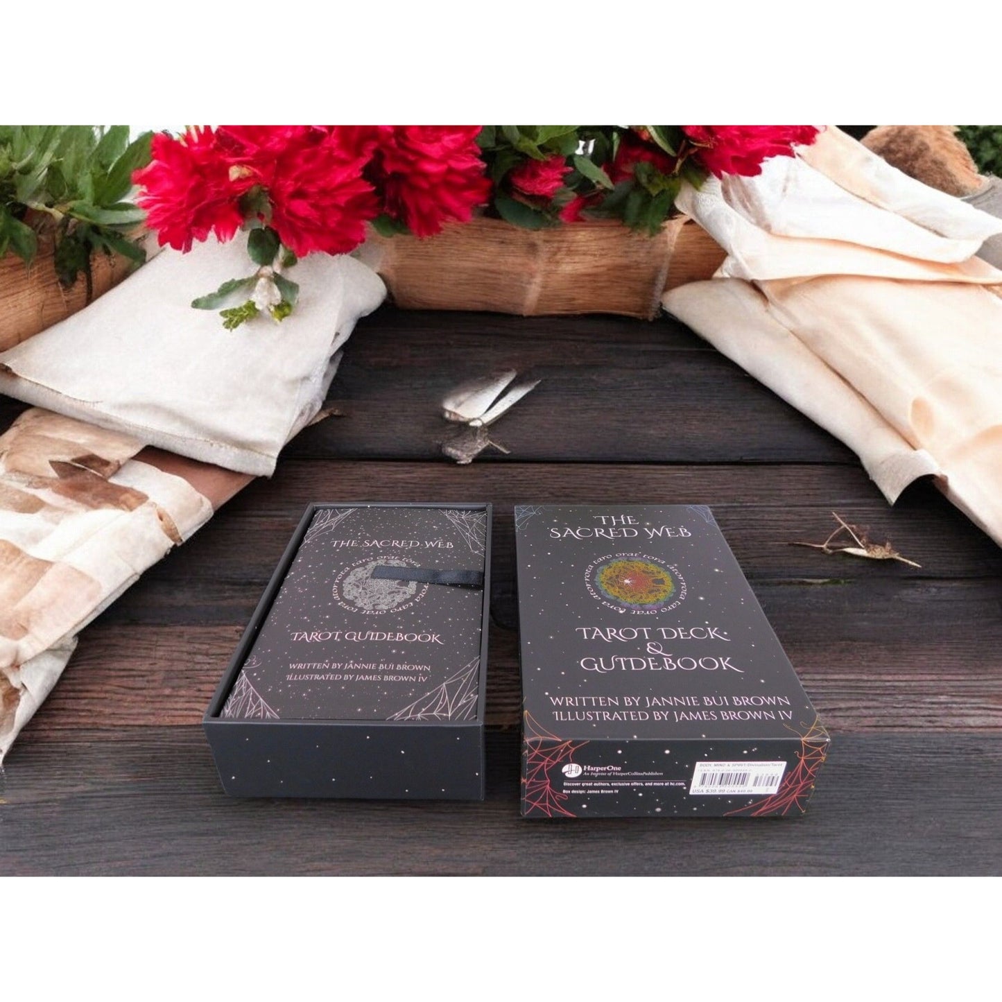 The Sacred Web Tarot by Jannie Bui Brown, Complete Deck and Guidebook NEW