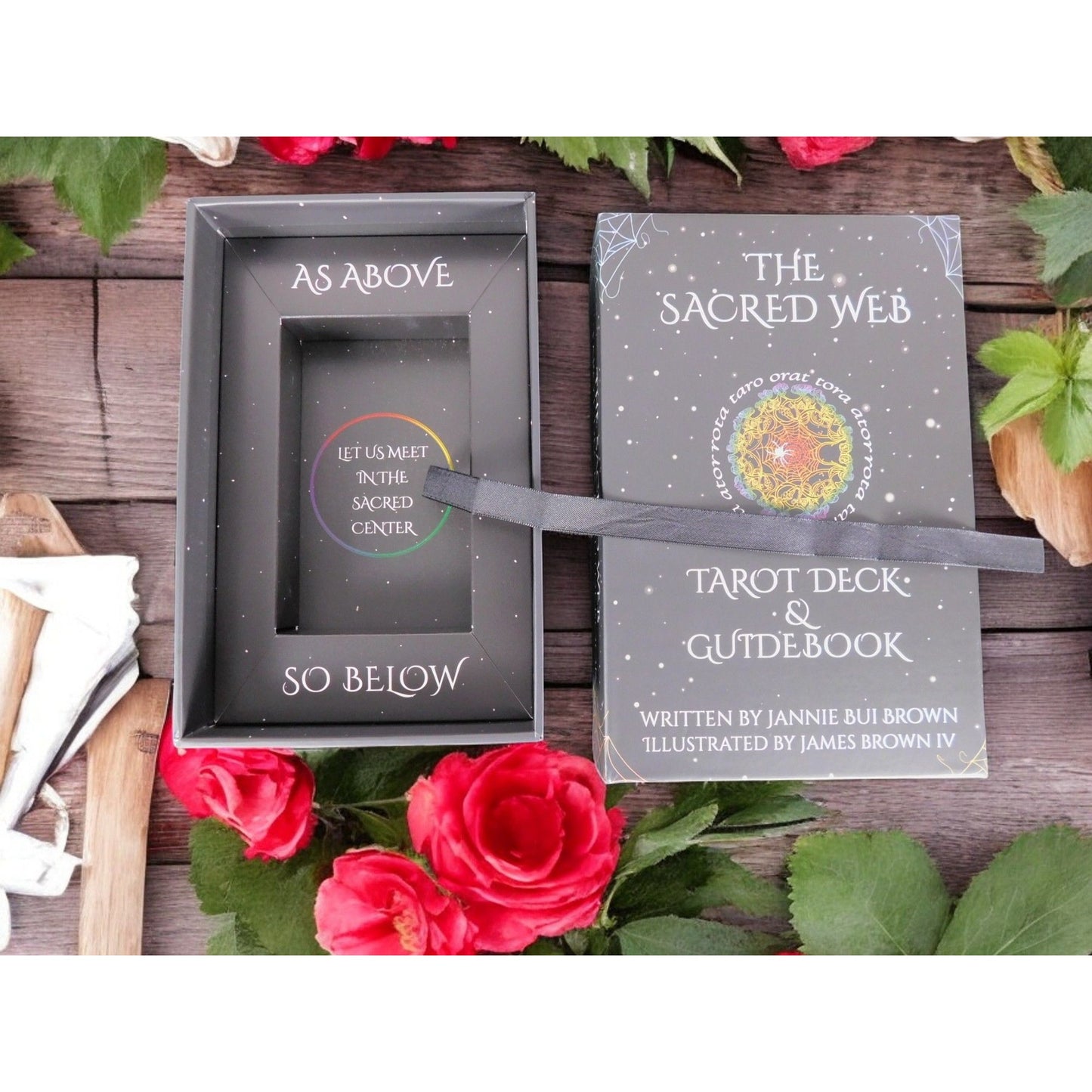 The Sacred Web Tarot by Jannie Bui Brown, Complete Deck and Guidebook NEW