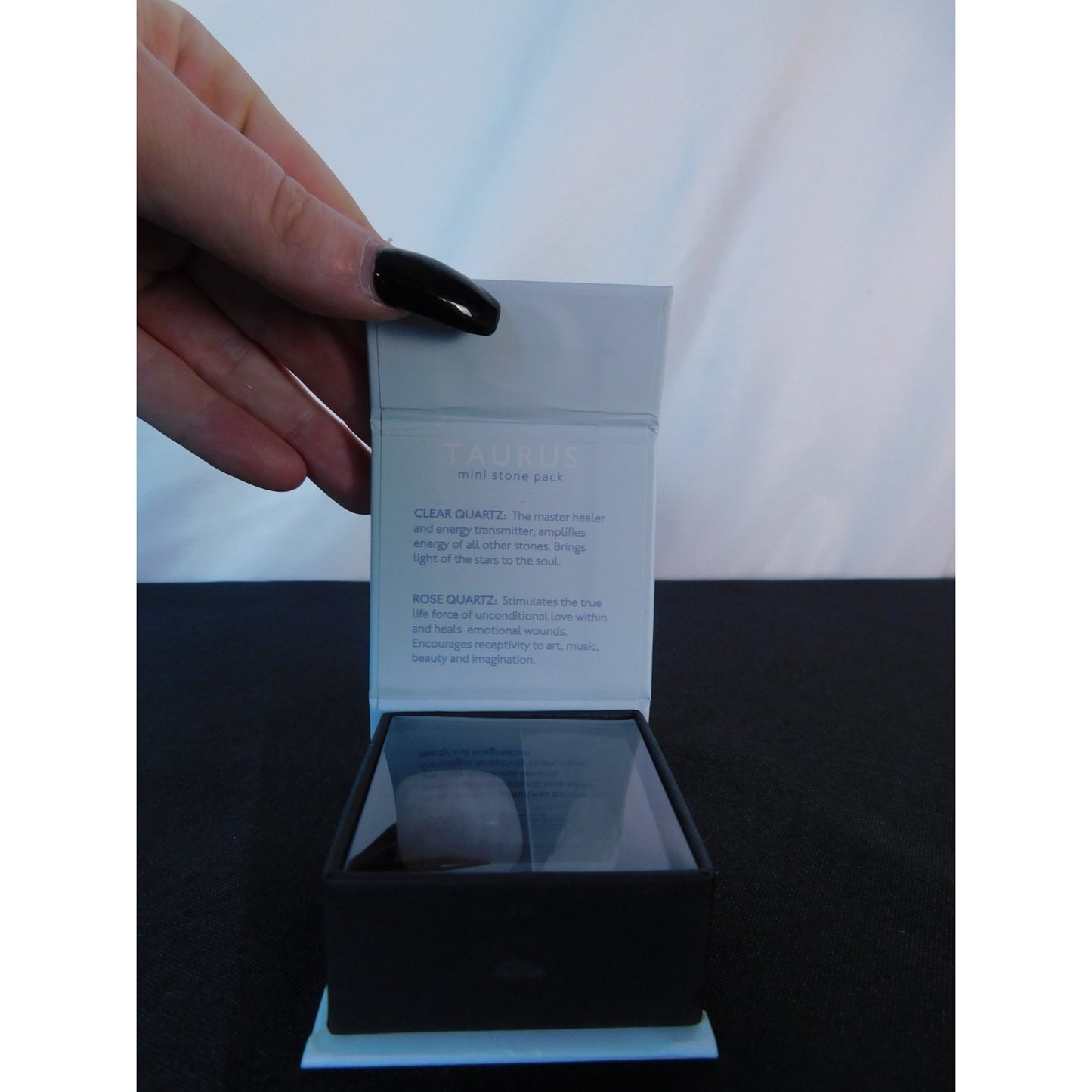 Taurus Zodiac Crystal Stone Pack Clear Quartz Rose Quartz Healing Energy Gift Se