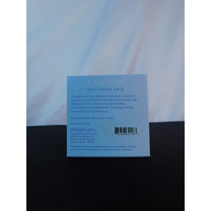 Taurus Zodiac Crystal Stone Pack Clear Quartz Rose Quartz Healing Energy Gift Se