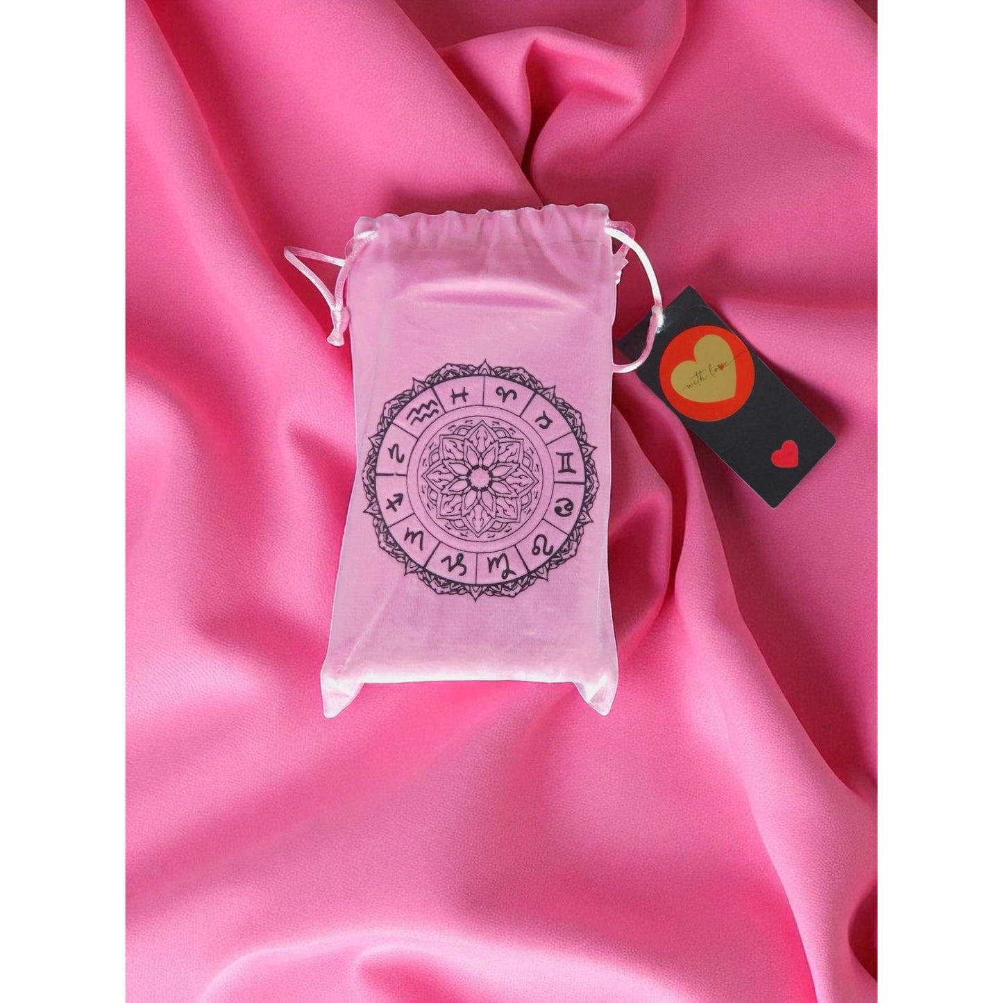 Smoostart Pink Tarot Cards w/ Meanings Guidebook Zodiac Set