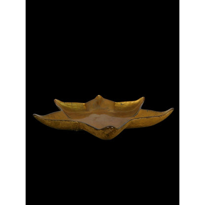 Gold 6-Point Star Bowl Dish Centerpiece Gilded Celestial Witch Decor