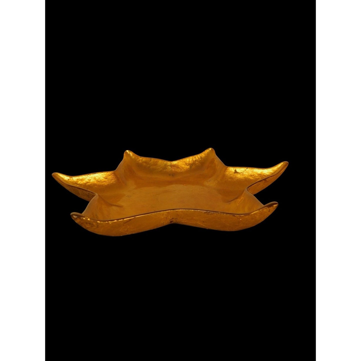 Gold 6-Point Star Bowl Dish Centerpiece Gilded Celestial Witch Decor