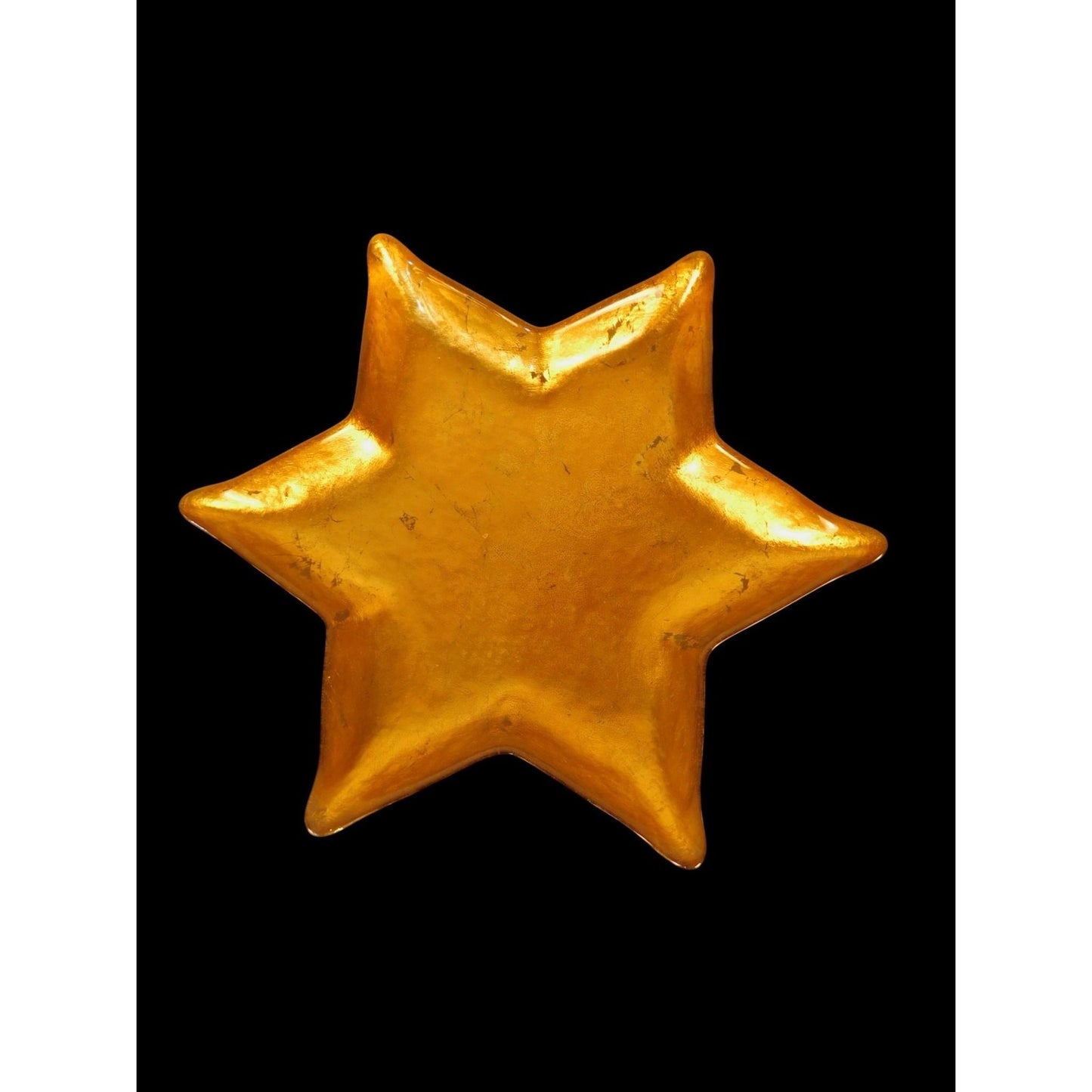 Gold 6-Point Star Bowl Dish Centerpiece Gilded Celestial Witch Decor