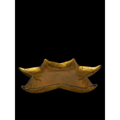 Gold 6-Point Star Bowl Dish Centerpiece Gilded Celestial Witch Decor