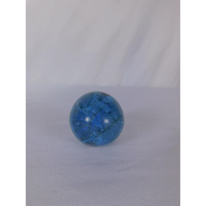 Small Blue Apatite Polished Egg Palm Stone Crystal Healing Witch Altar Decor