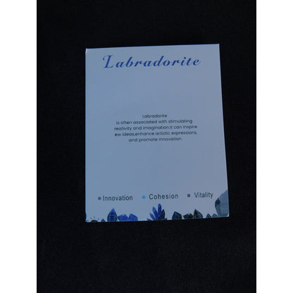Labradorite Bead Bracelet Natural Crystal Stone Stretch Unisex Healing Jewelry G