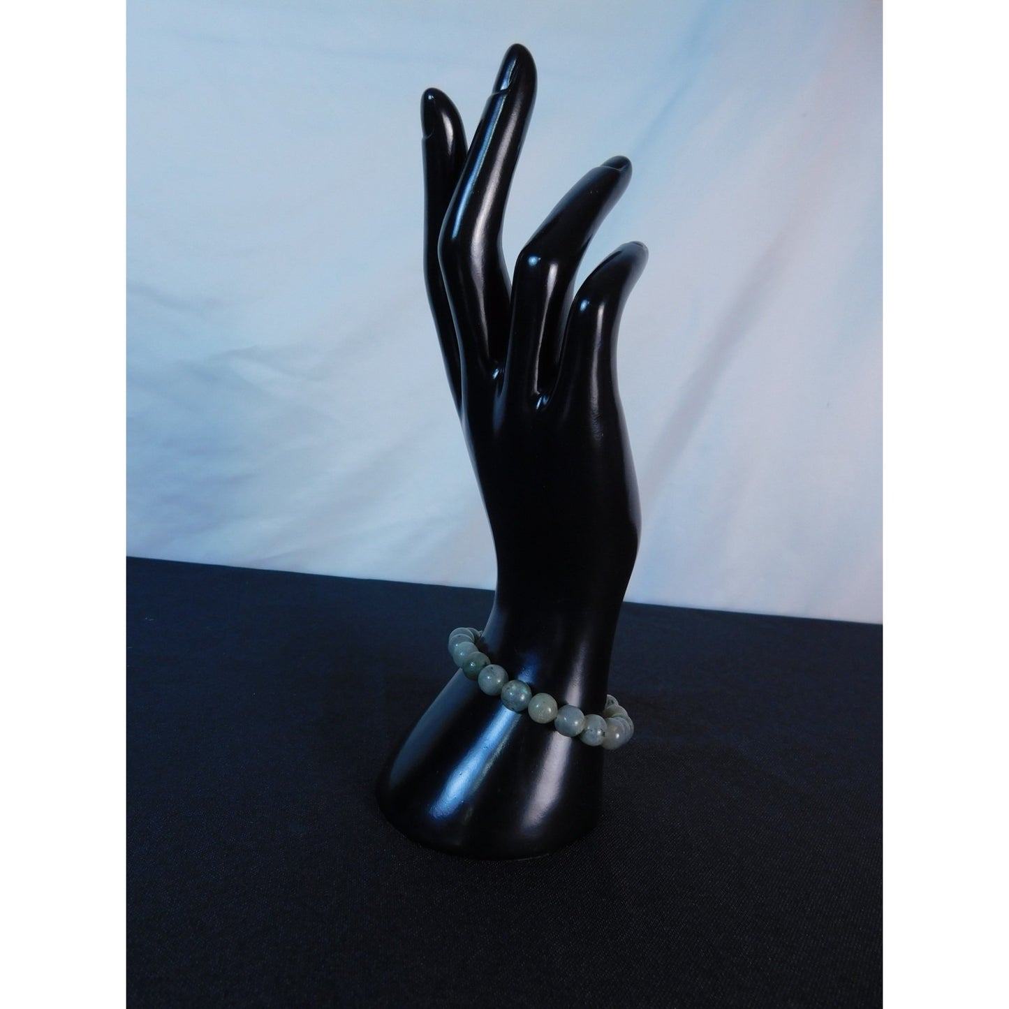 Labradorite Bead Bracelet Natural Crystal Stone Stretch Unisex Healing Jewelry G