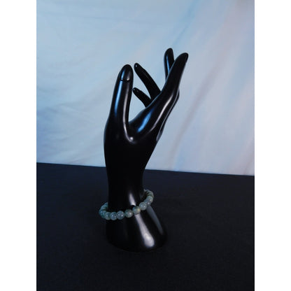 Labradorite Bead Bracelet Natural Crystal Stone Stretch Unisex Healing Jewelry G